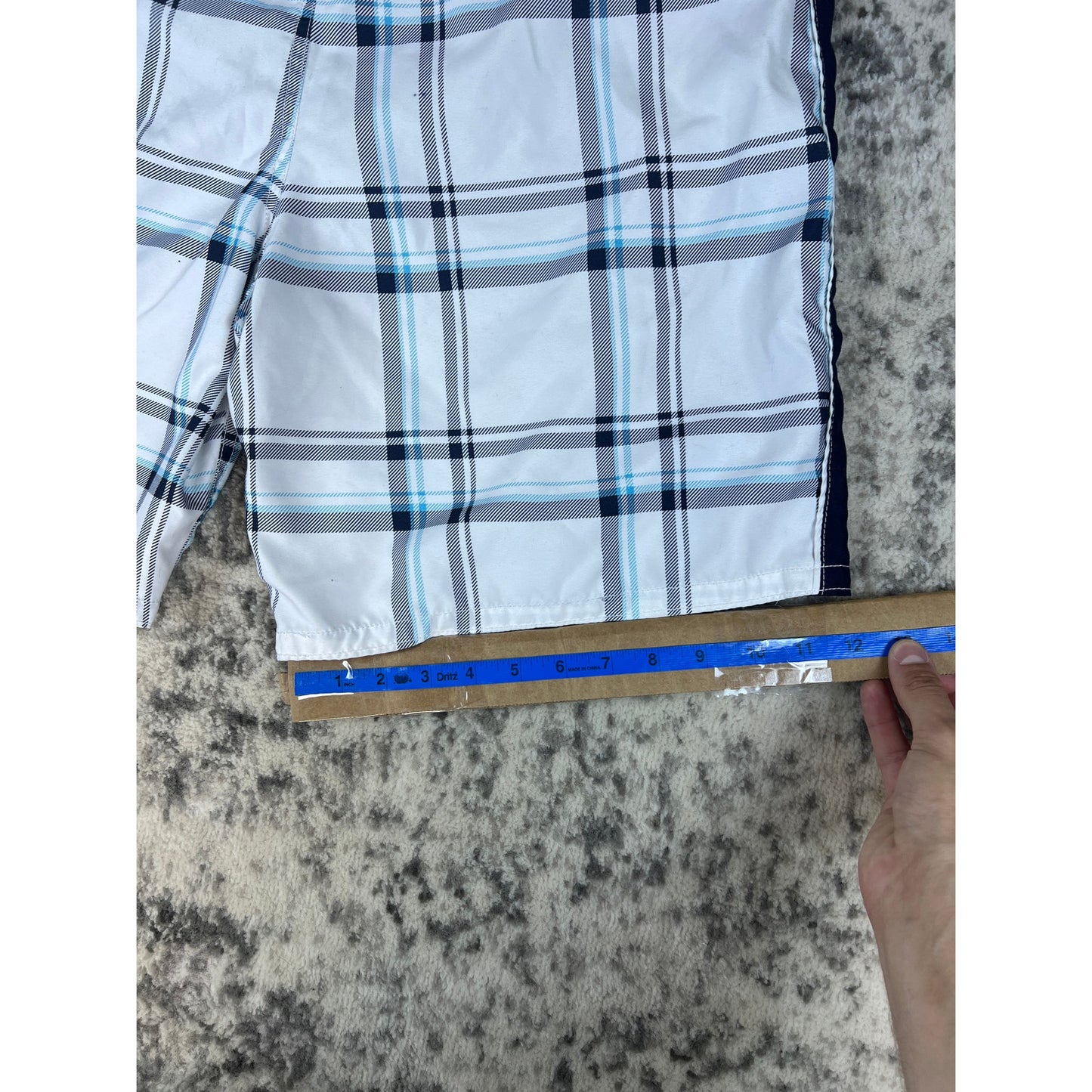 Ocean Pacific Mens Plaid Board Shorts - L