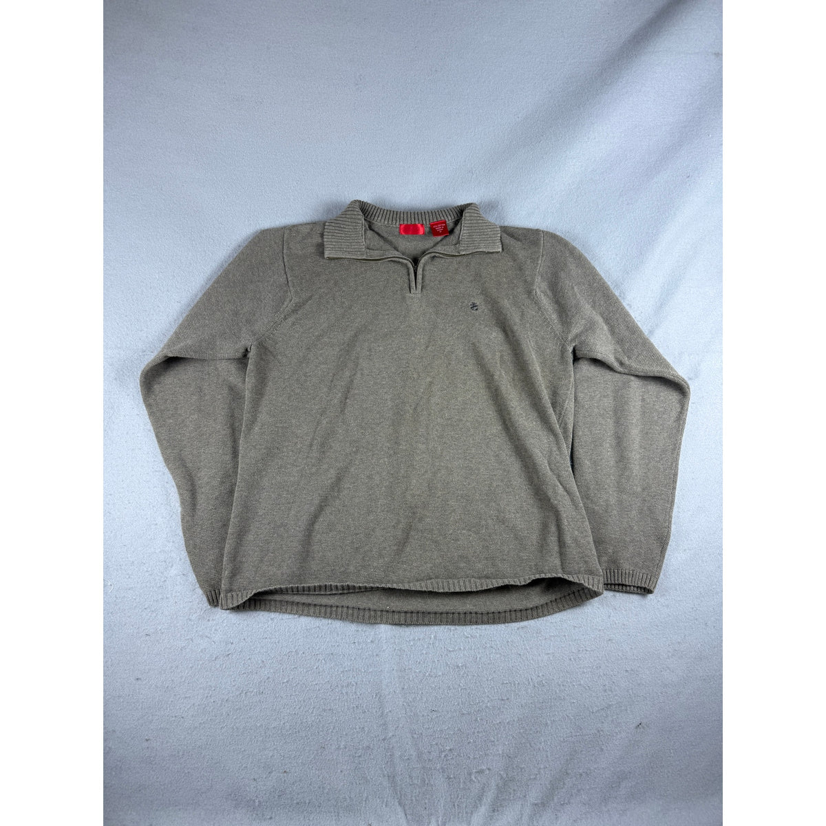 IZOD Quarter Zip Preppy Sweater - M