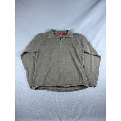 IZOD Quarter Zip Preppy Sweater - M