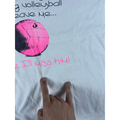 Vintage Volleyball Funny Graphic T-Shirt - XL