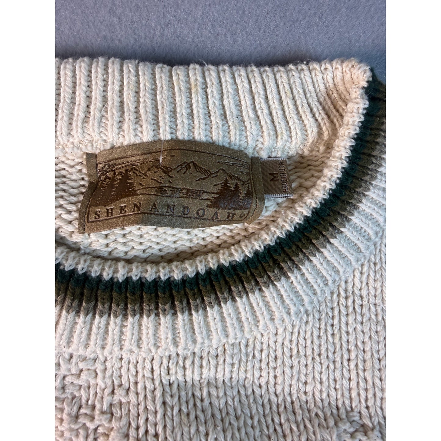 Vintage Shenandoah Bass Fishing Sweater - M