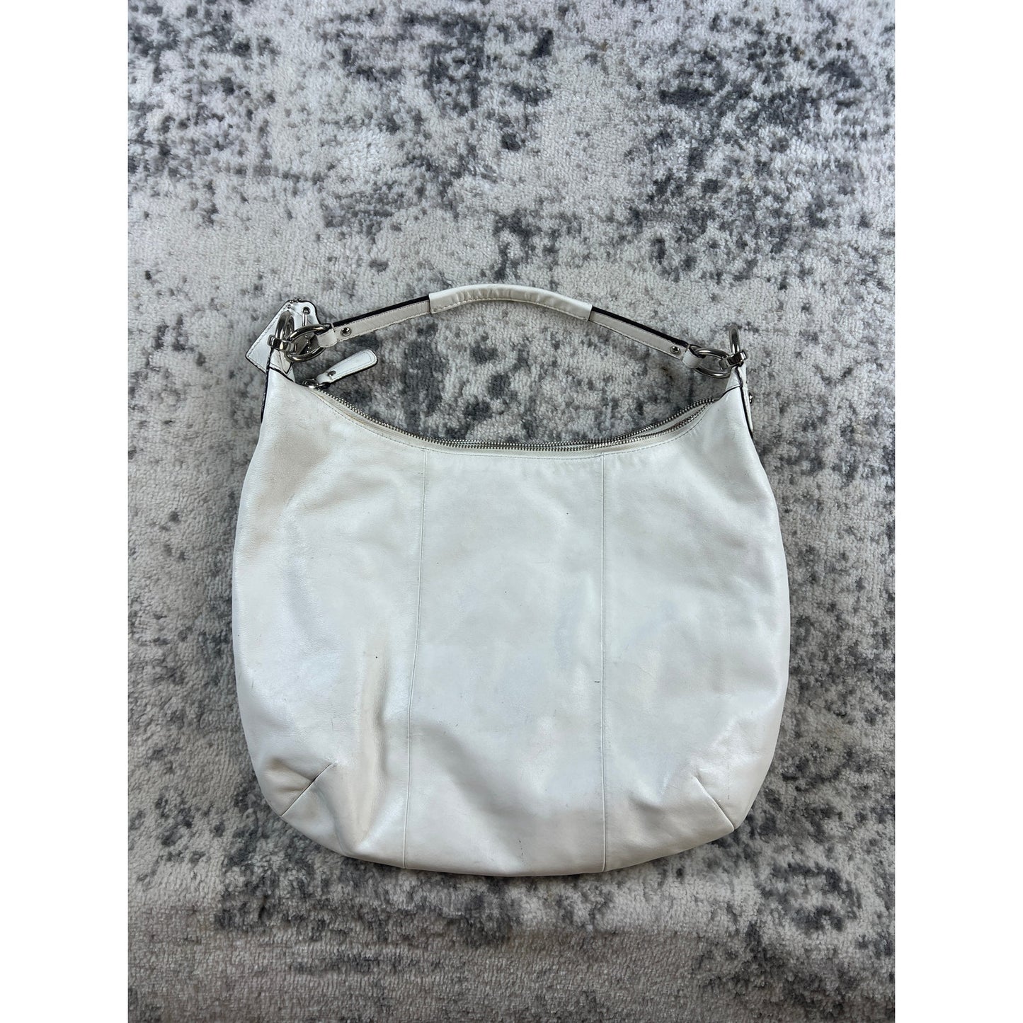 Vintage Coach Kristin White leather Hobo Bag