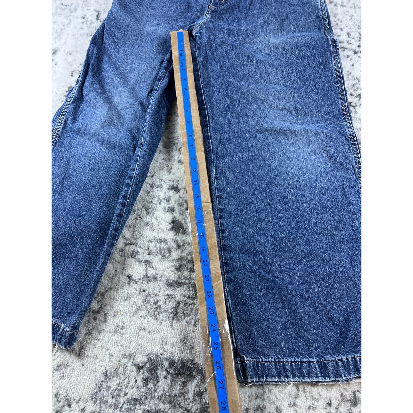 Vintage Arizona Carpenter Jeans Mens 32x27 Blue Baggy Skate Denim Workwear Y2K