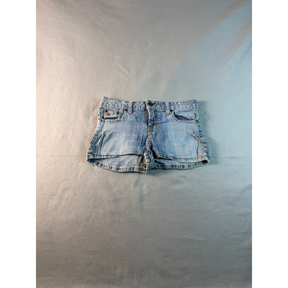 Vintage Y2K Paris Blues Denim Booty Shorts - 11