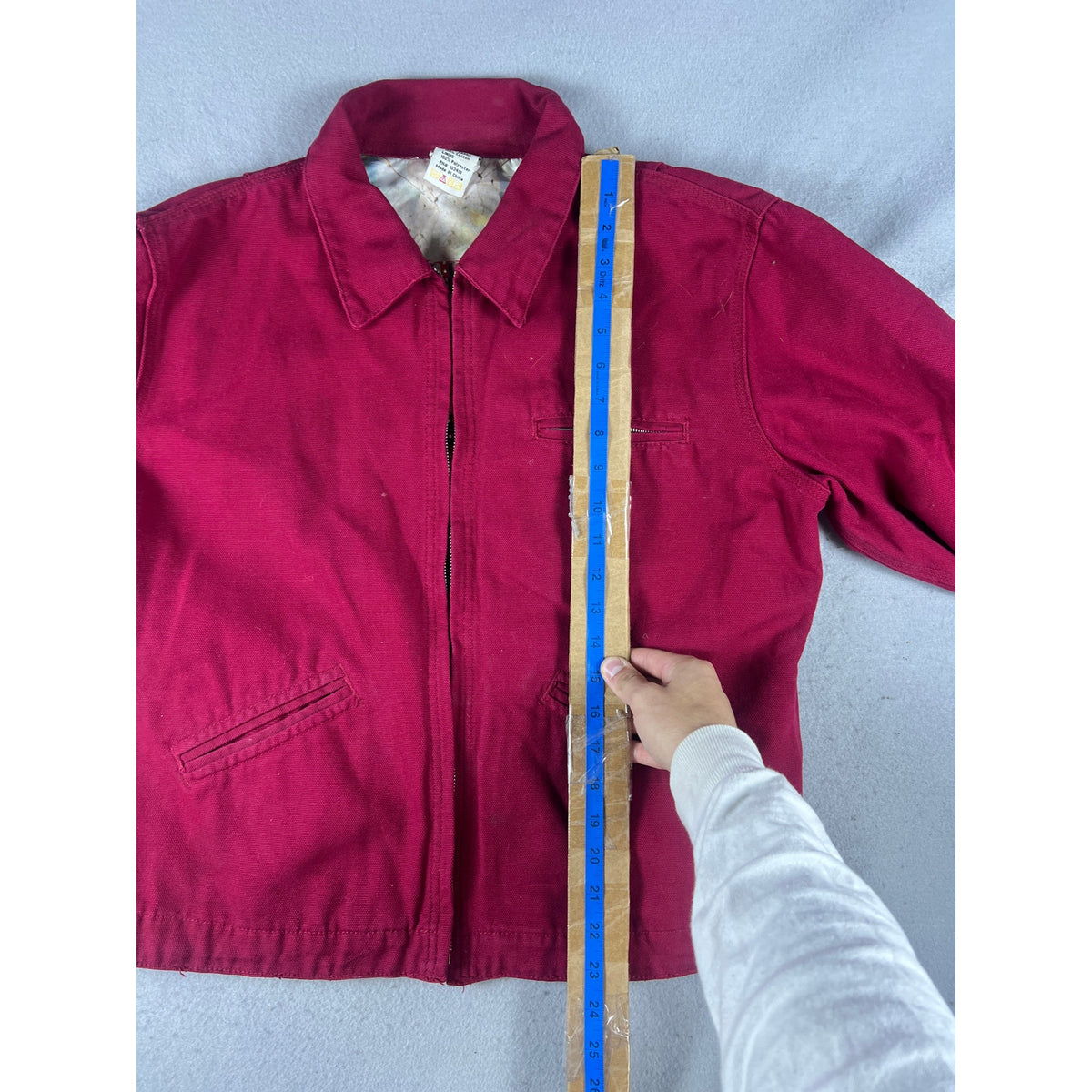 Vintage Ethyl Canvas Work Jacket Pinup Wild West Lining - L