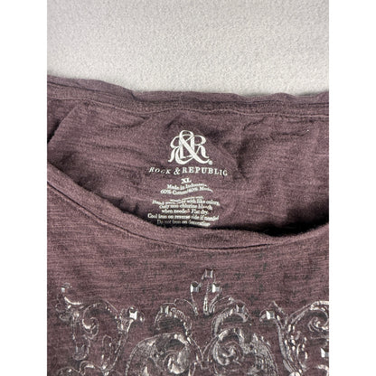 Rock & Republic Studded Top - XL