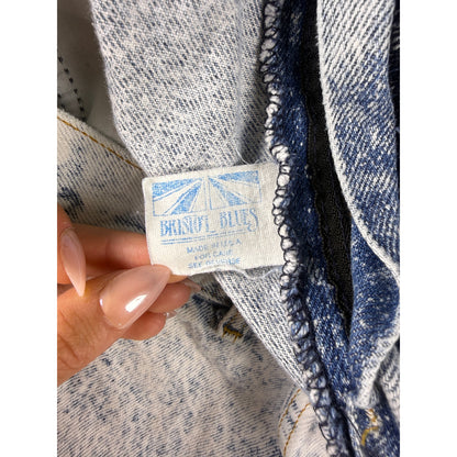 Vintage Bristol Blues Acid Wash Denim Shorts - 36