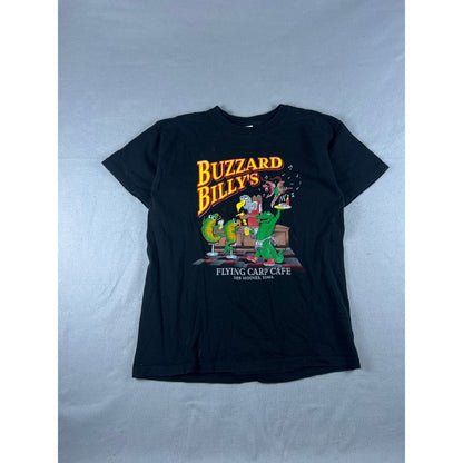 Vintage Buzzard Billys Flying Carp Cafe T-Shirt - L