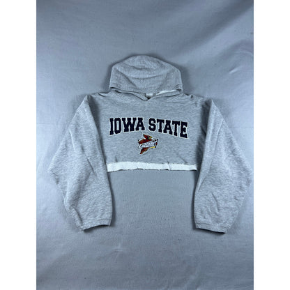 Vintage Iowa State Cyclones Cropped Hoodie Sweatshirt - 2XL