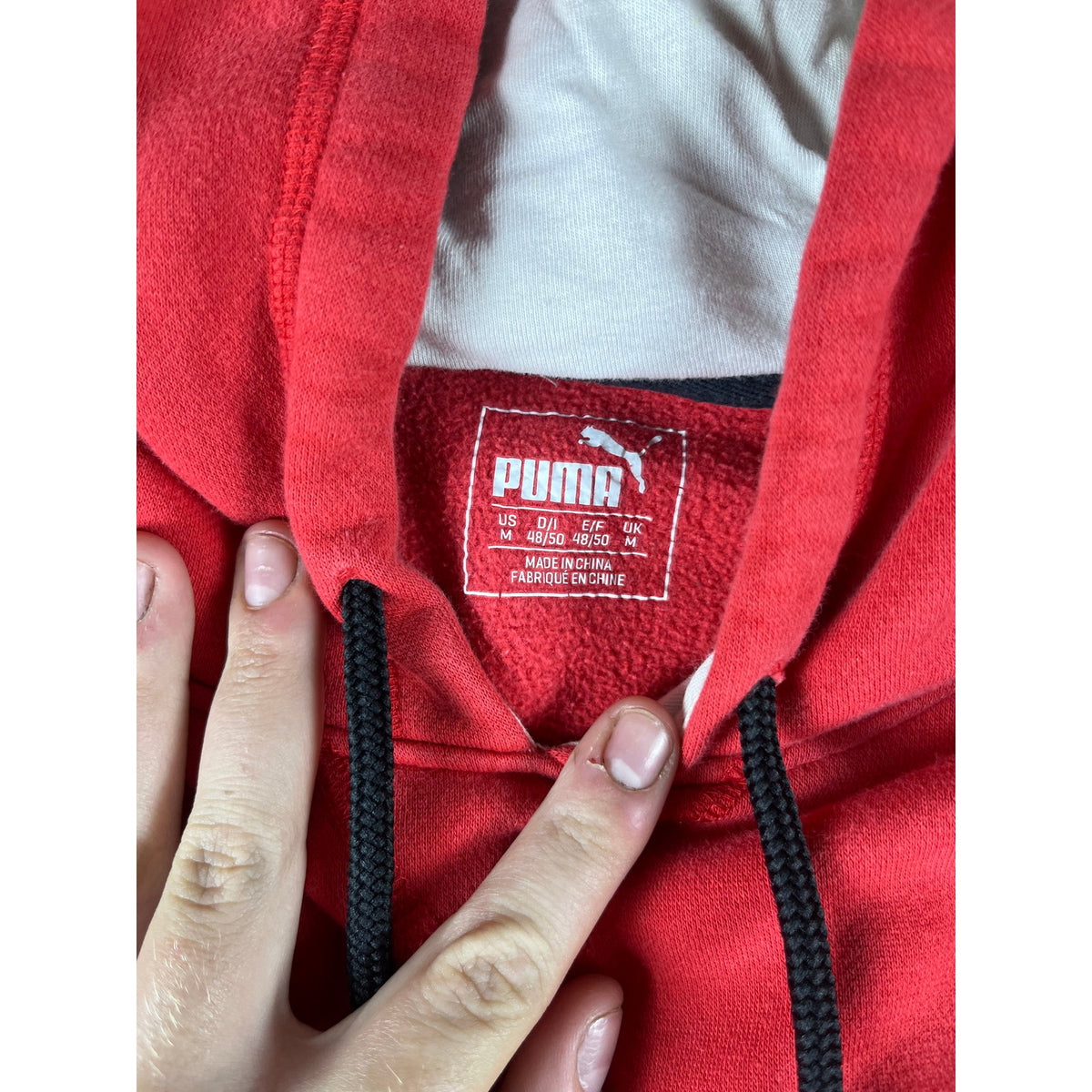Puma Big Logo Hoodie Sweatshirt - M