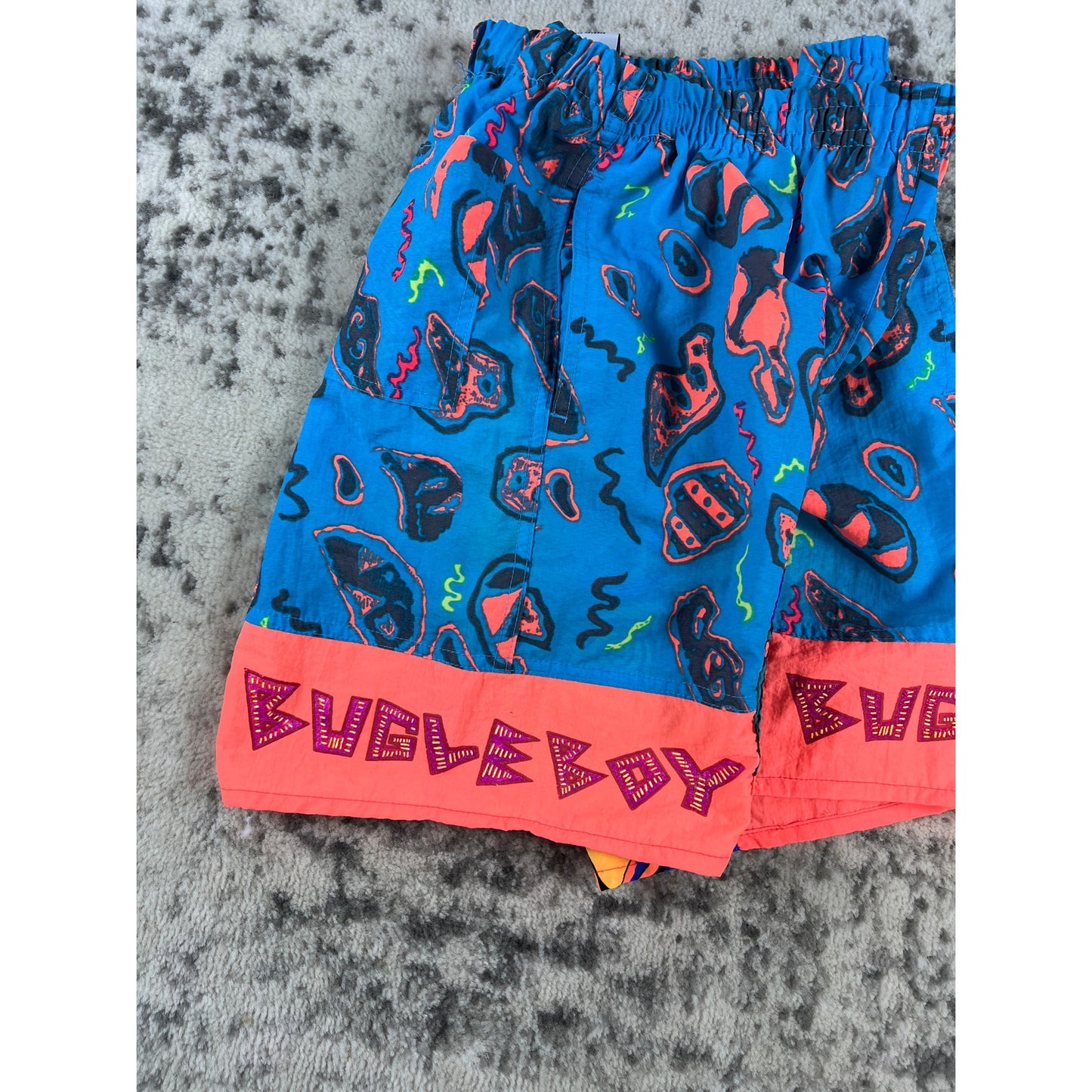 Bugle Boy Kids Geo-Pattern Swim Trunks - L