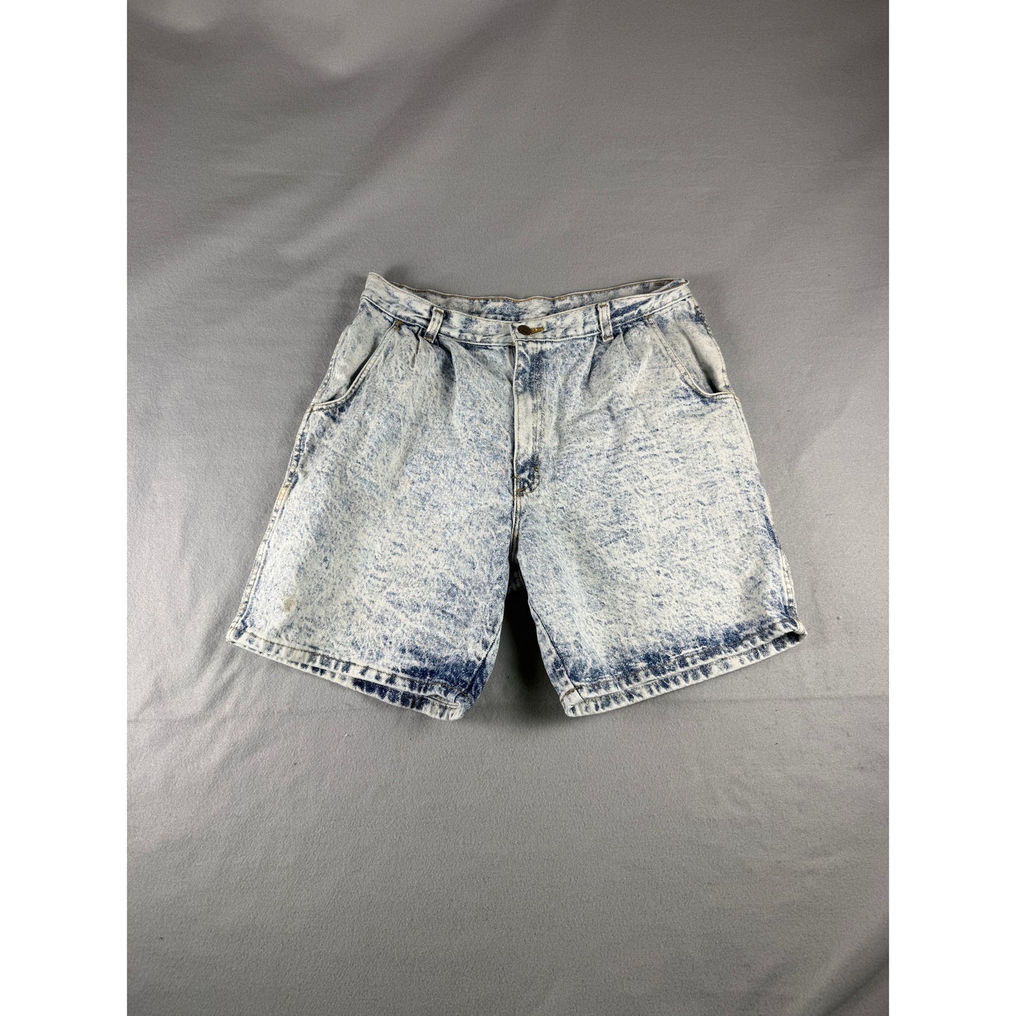 Vintage Bristol Blues Acid Wash Denim Shorts - 36