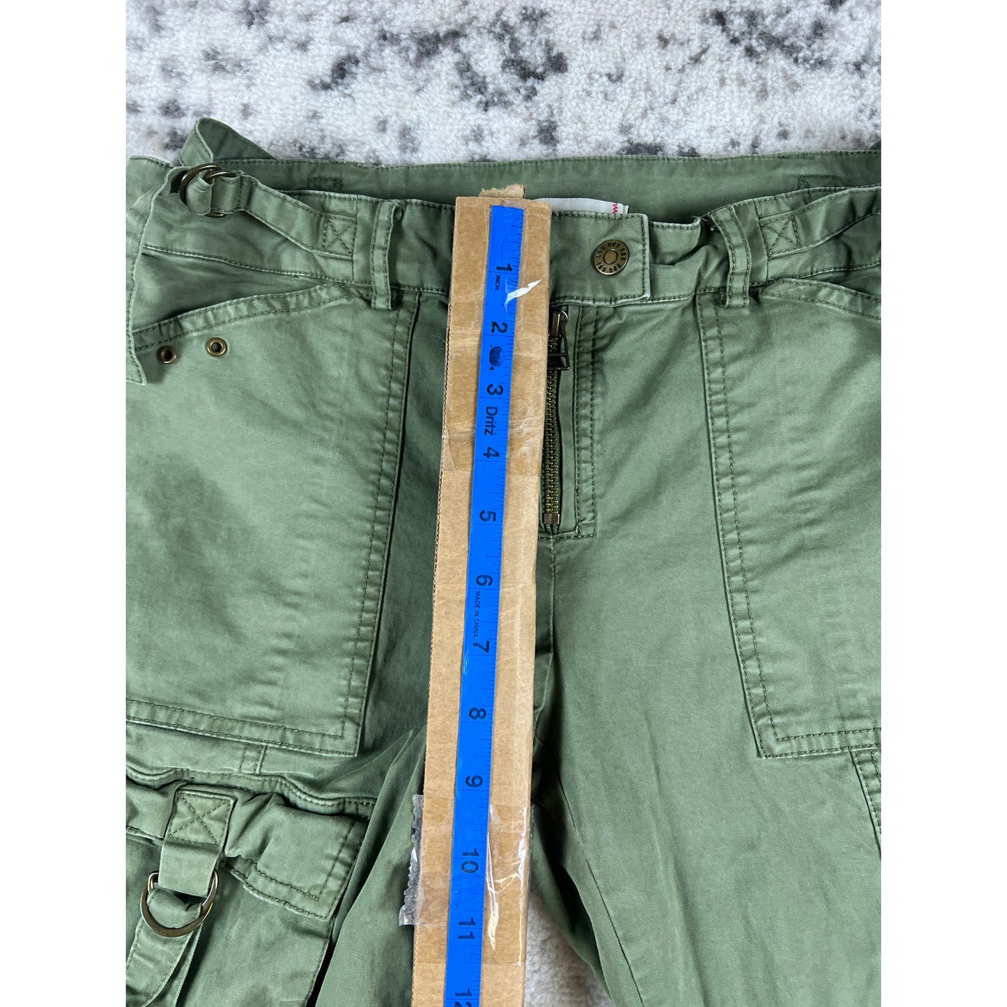BDG Green Wide Leg Tactical Pants - 6