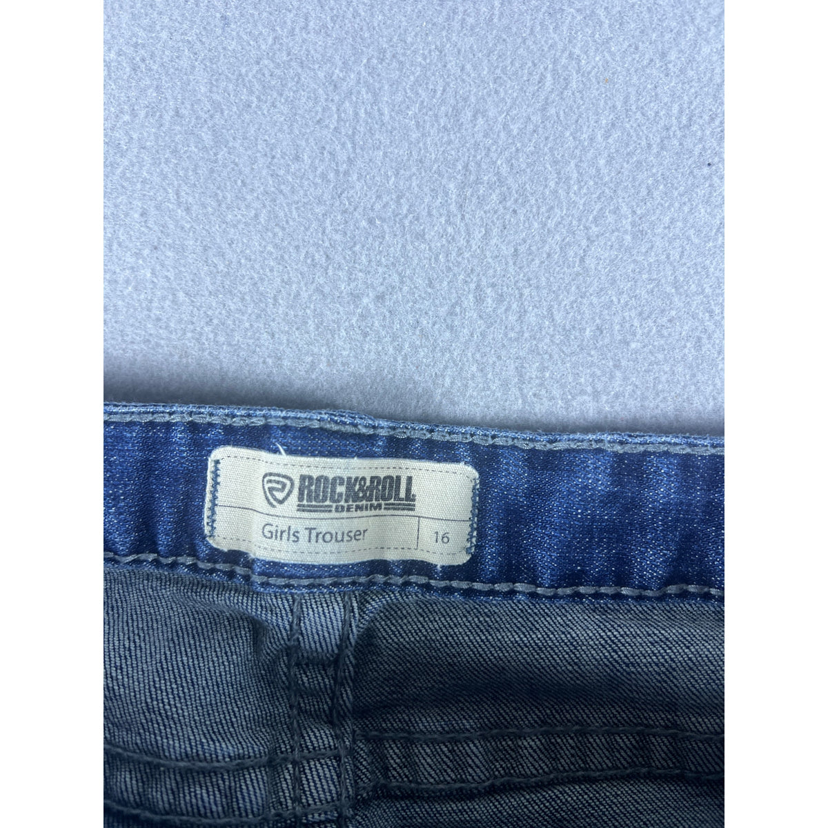 Rock & Roll Flare Low Rise Denim Trouser Jeans Girls - 16