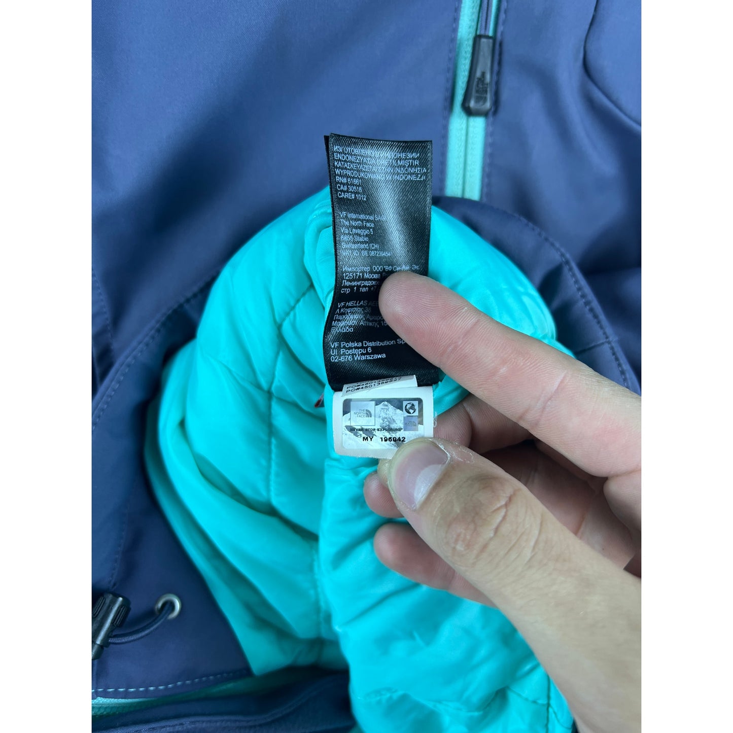 Y2k Light Blue The North Face Hyvent Jacket - M