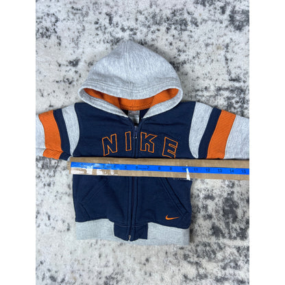 Vintage Blue Toddler Nike Spellout Hoodie - 12M
