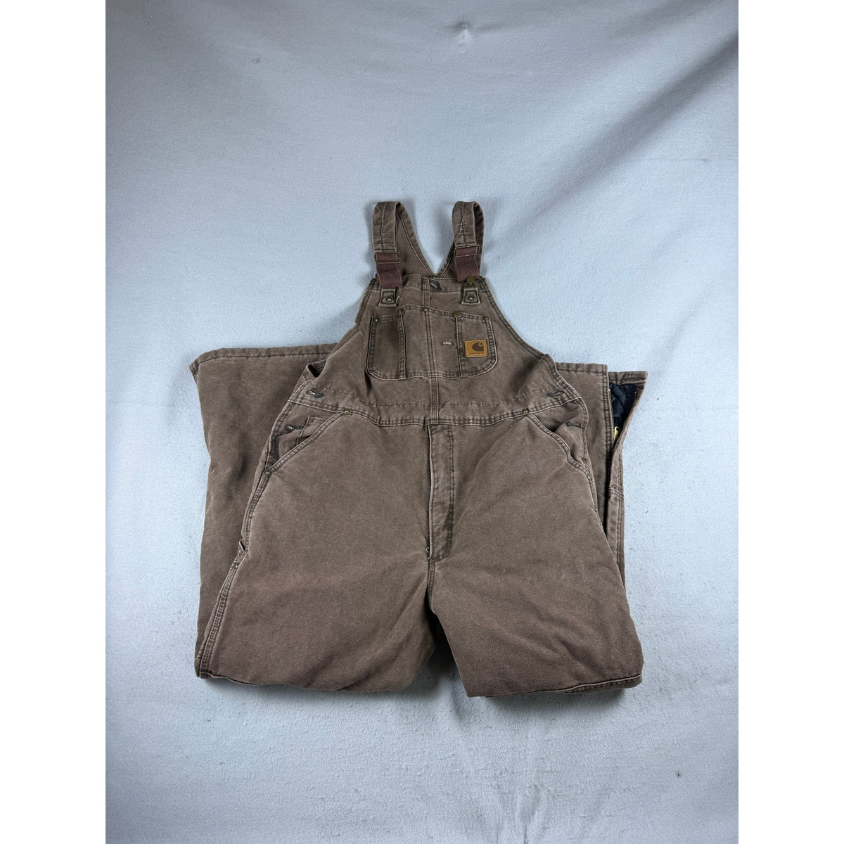 Carhartt Washed Canvas Duck Insulated Bib Overall - 40x30