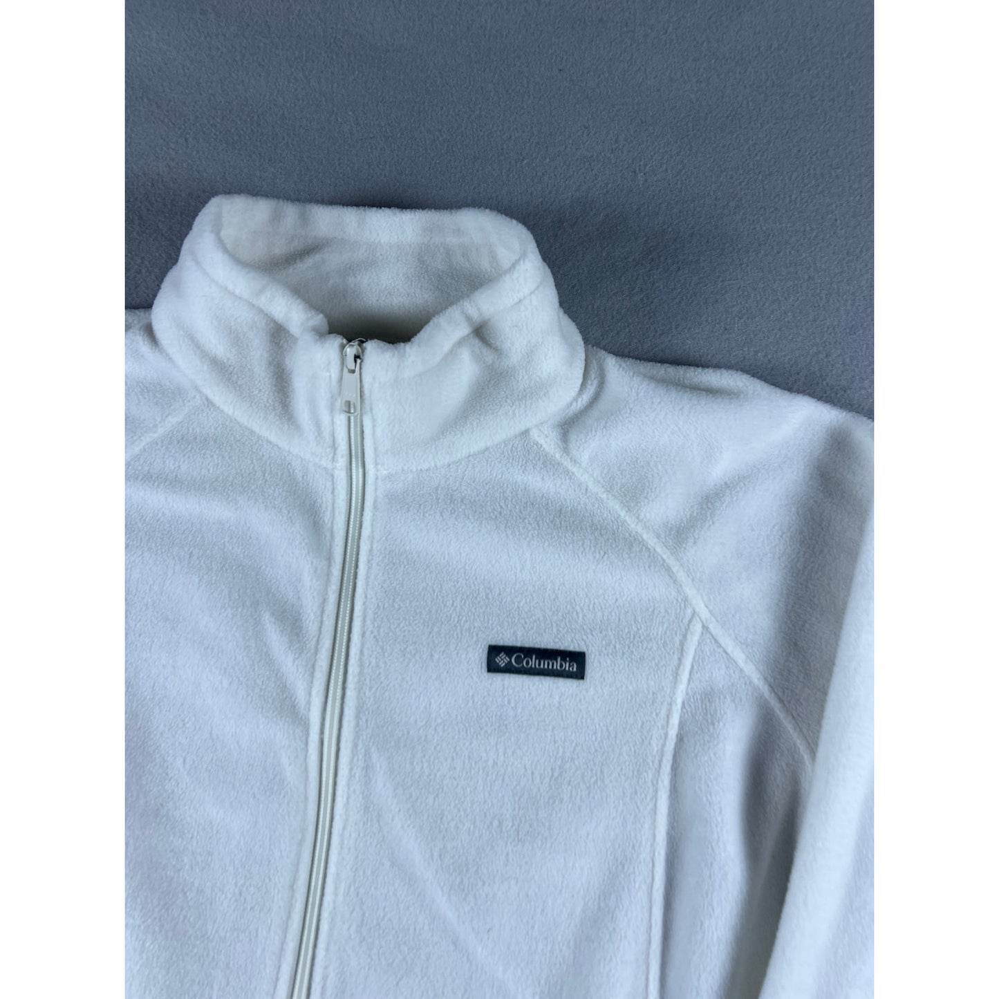 Vintage columbia white fleece jacket - XXL