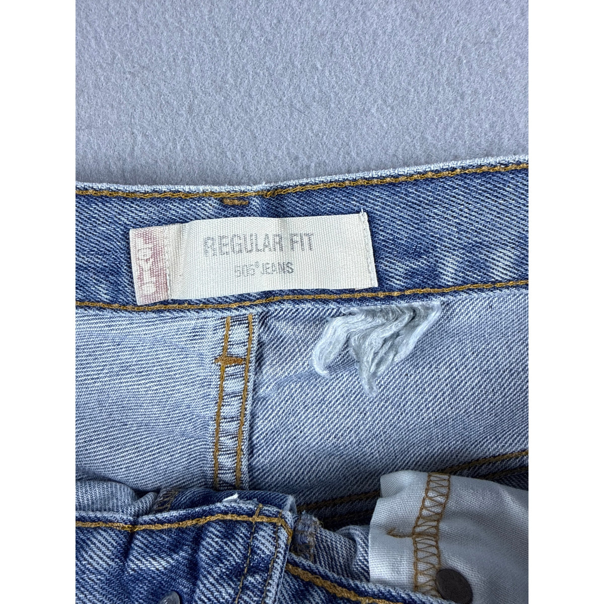 Levi's 505 Cut Off Regular Fit Denim Shorts - 34