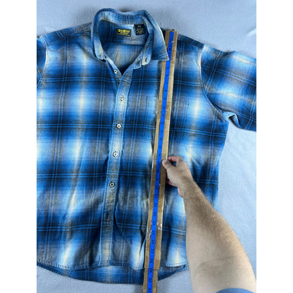 Vintage 90s OshKosh B'gosh Shadow Plaid Flannel - XXL