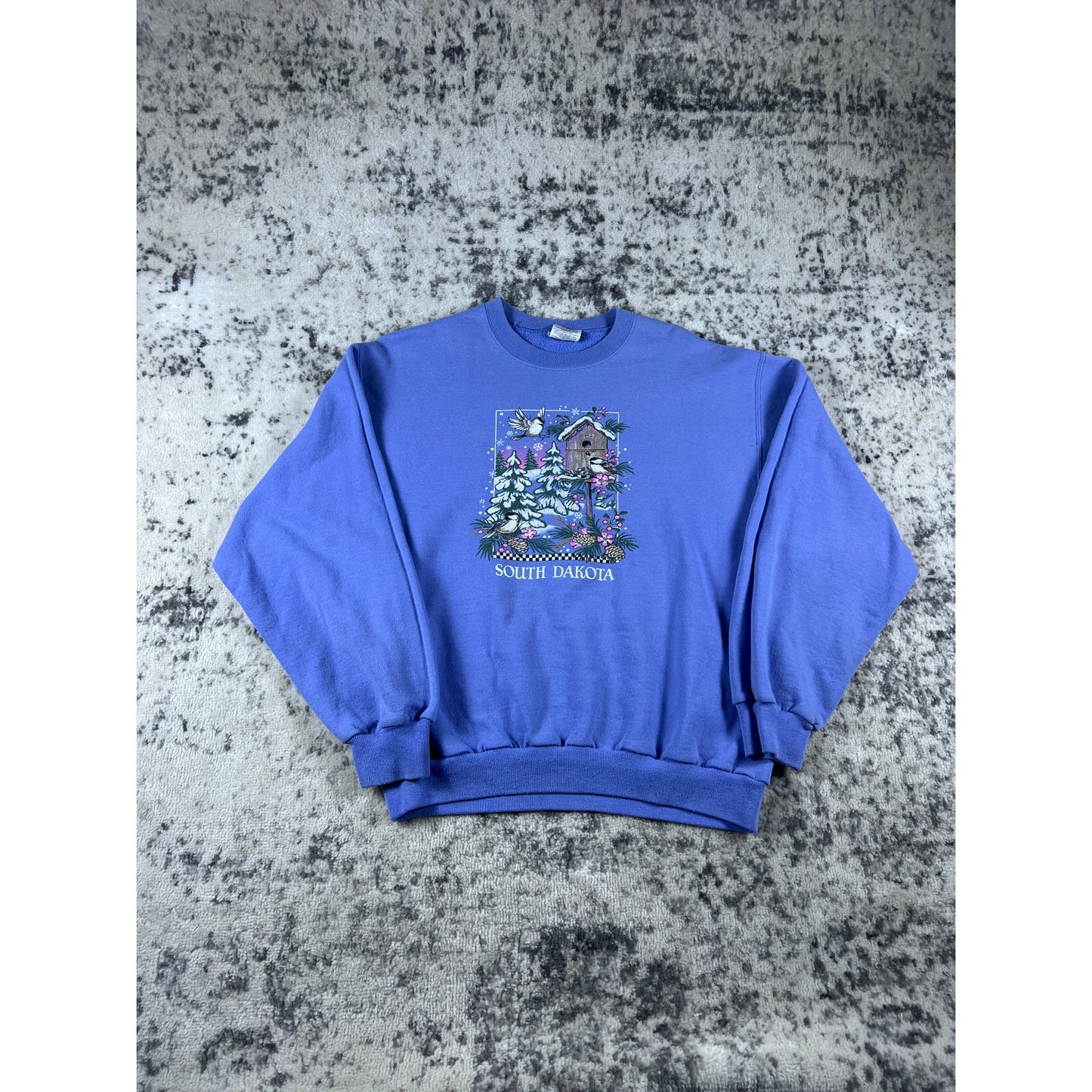 Vintage South Dakota Winter Bird Crewneck - M
