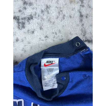 Vintage Nike Athletics 3-6m Outfit 100% cotton Navy Blue 90s