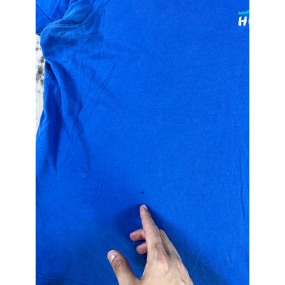 Y2k Hollister Co Blue Embroidered T-shirt - L