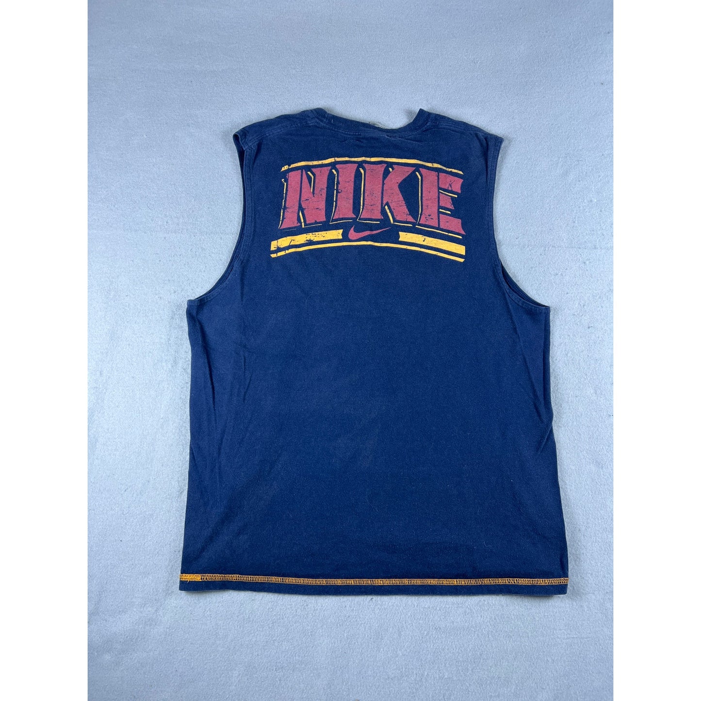 Vintage Y2K Nike Spellout Muscle Shirt - L
