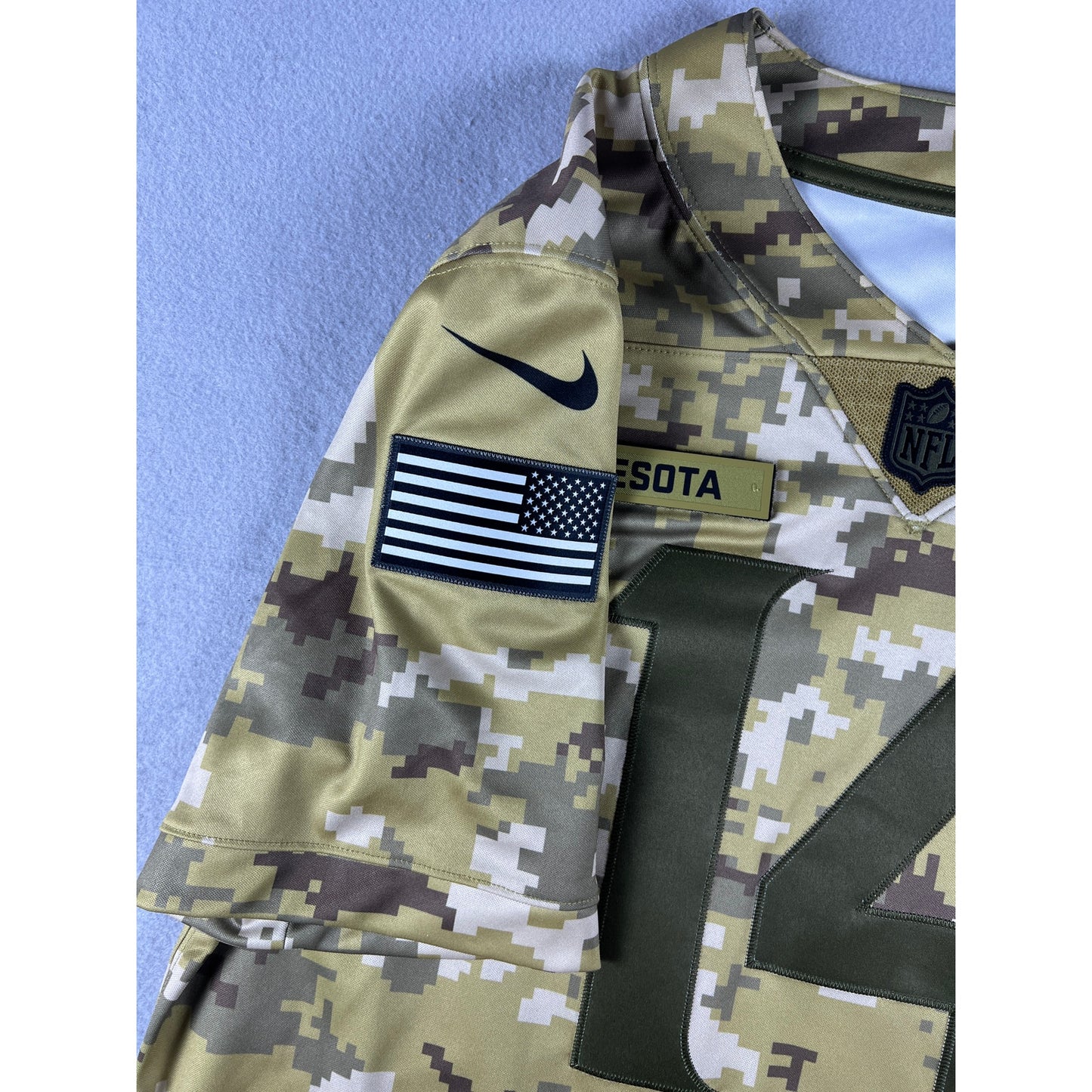 Minnesota Vikings Stefon Diggs #14 Jersey - L Salute To Service Camo