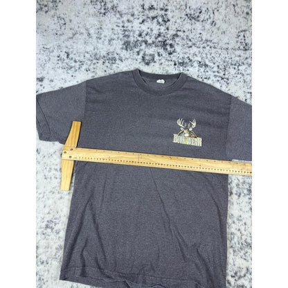 Vintage Shooting Deers Drinking Beers T-Shirt - L