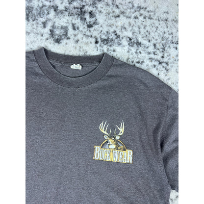 Vintage Shooting Deers Drinking Beers T-Shirt - L