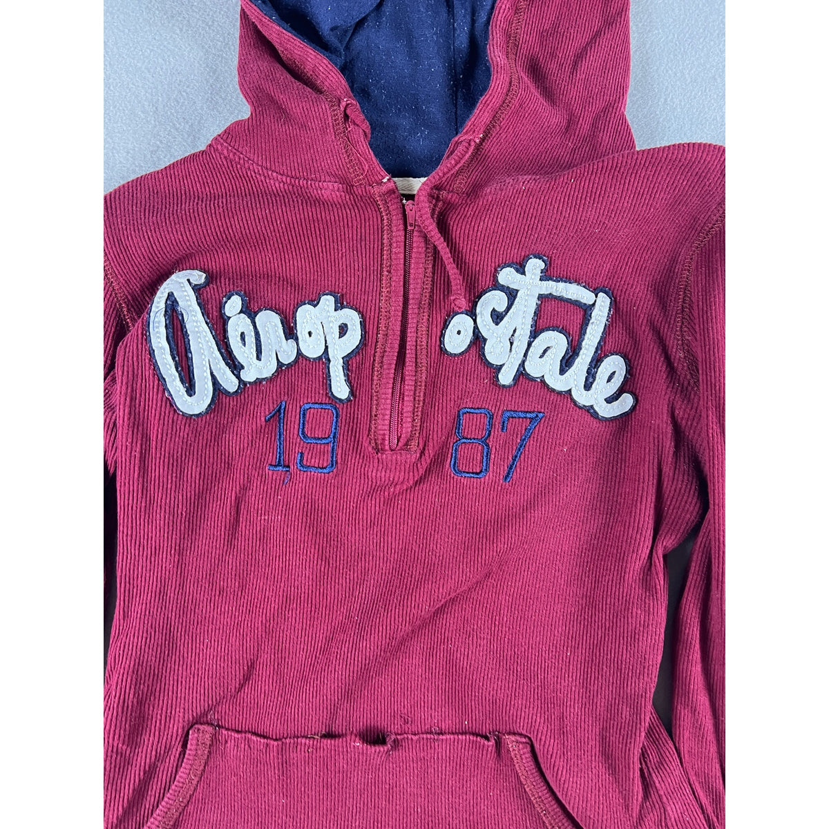Aeropostale Spellout Hoodie Womens - XS