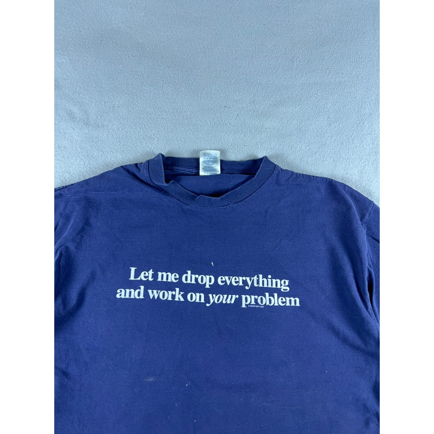 Vintage Y2K Funny Humor Slogan Shirt - XL