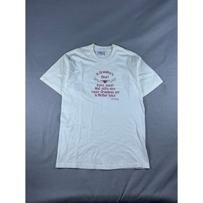 Vintage Bagy Jo Too Grandma's Heart T-Shirt Womens - M