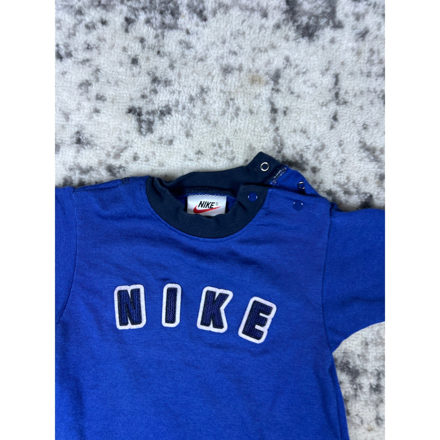 Vintage Nike Athletics 3-6m Outfit 100% cotton Navy Blue 90s