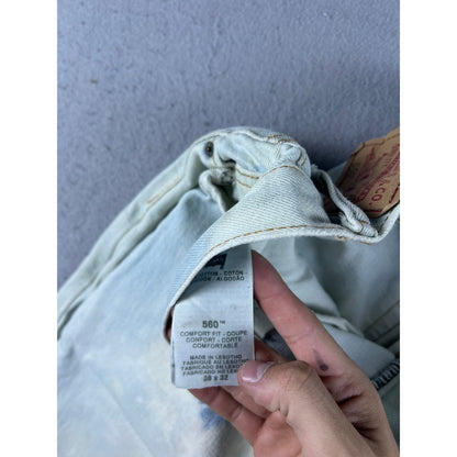 Levi's 560 Comfort Fit Tie Dye Distressed Jeans - 38x32