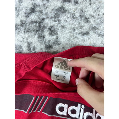 Vintage Adidas Red Spellout T-shirt - M