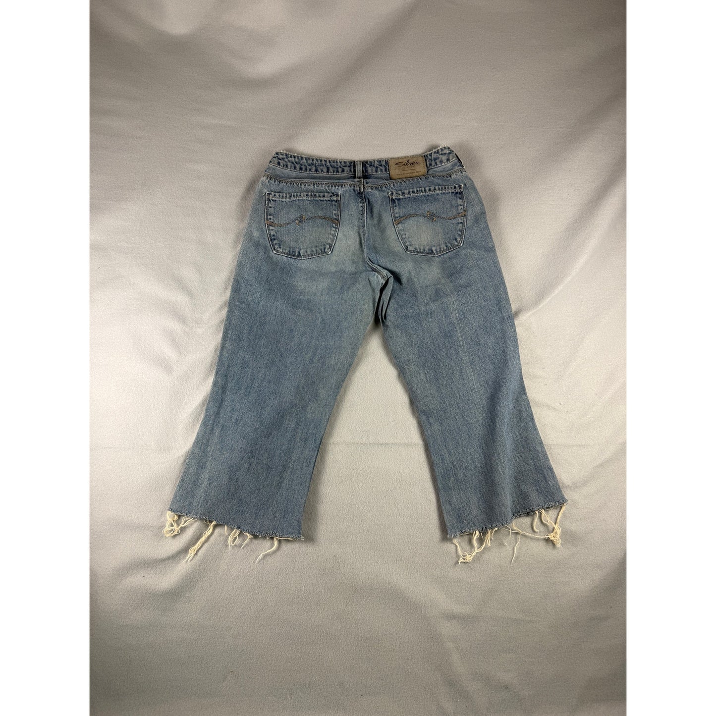 Silver Capri Jeans Womens - 31
