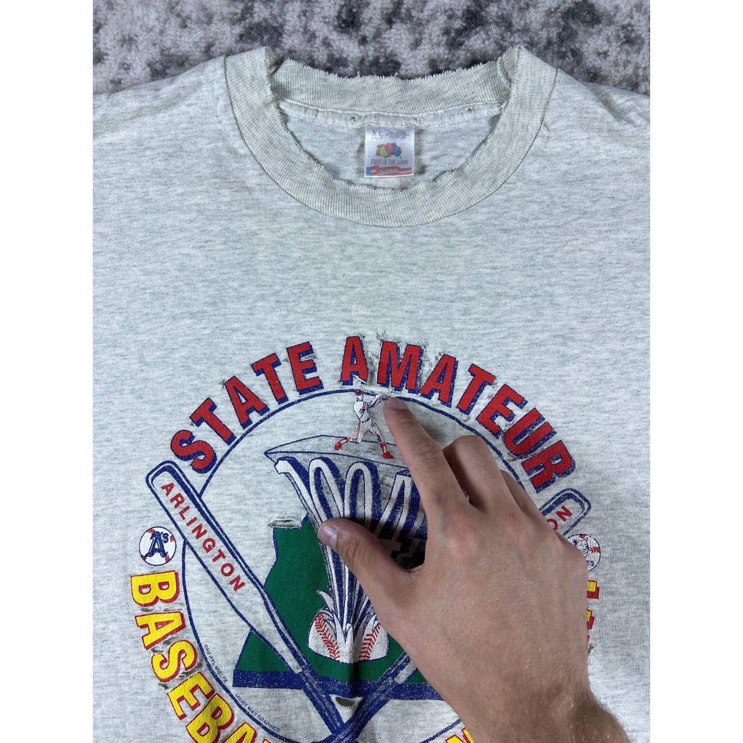 Vintage 1994 Baseball Graphic T-shirt - XL