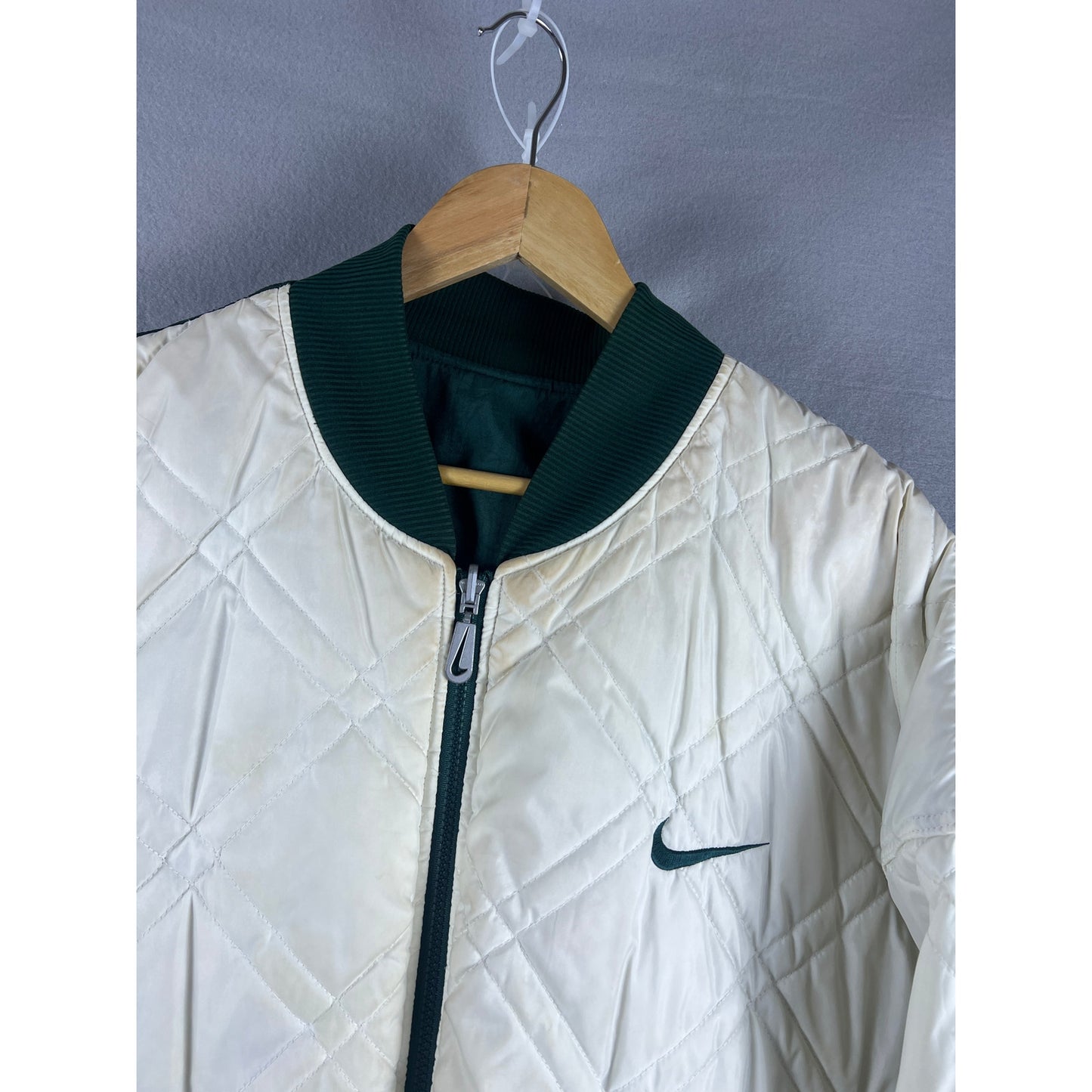 Vintage Nike Swoosh Reversible Puffer Jacket - XXL
