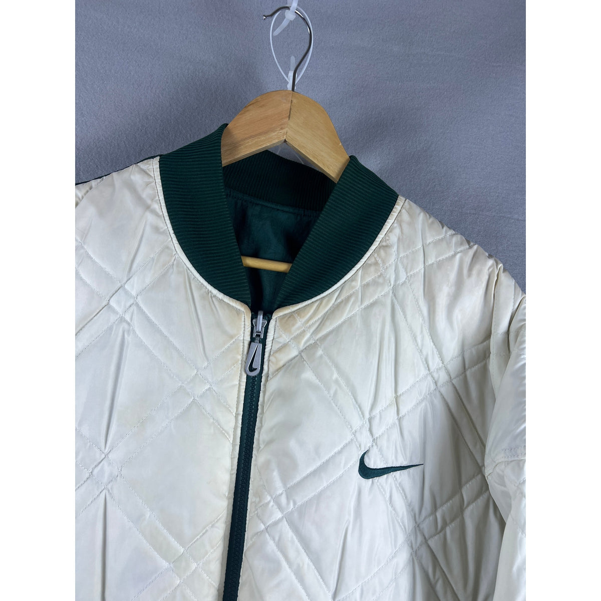 Vintage Nike Swoosh Reversible Puffer Jacket - XXL