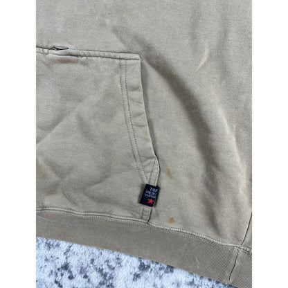 Vintage TOP Heavy Beige Dragon Hoodie Medium Embroidered Graphic