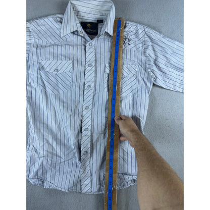 El Bronco Uomo Pearl Snap Western Shirt - S