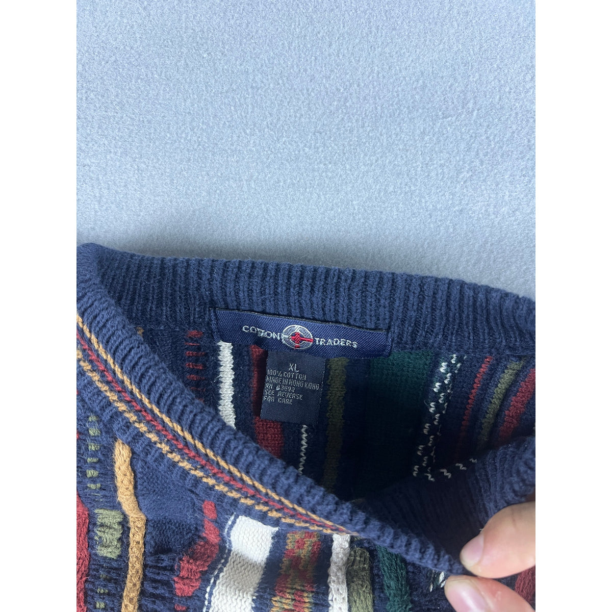 Vintage Cotton Traders 3D Knit Coogi Sweater - XL