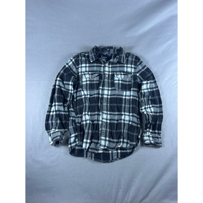 American Eagle Athletic Fit Flannel Plaid Shirt - L