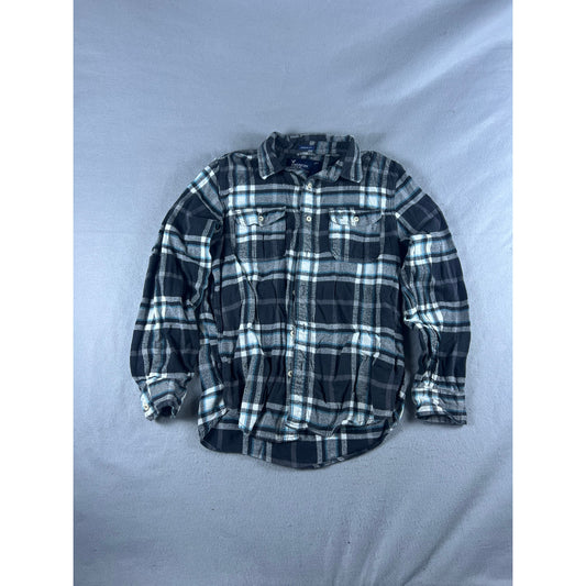American Eagle Athletic Fit Flannel Plaid Shirt - L