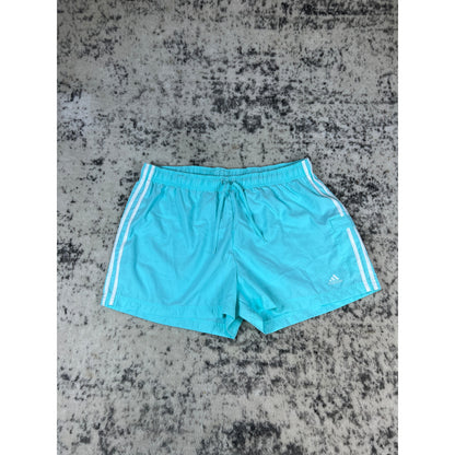 Teal Blue Adidas Track Shorts - XL