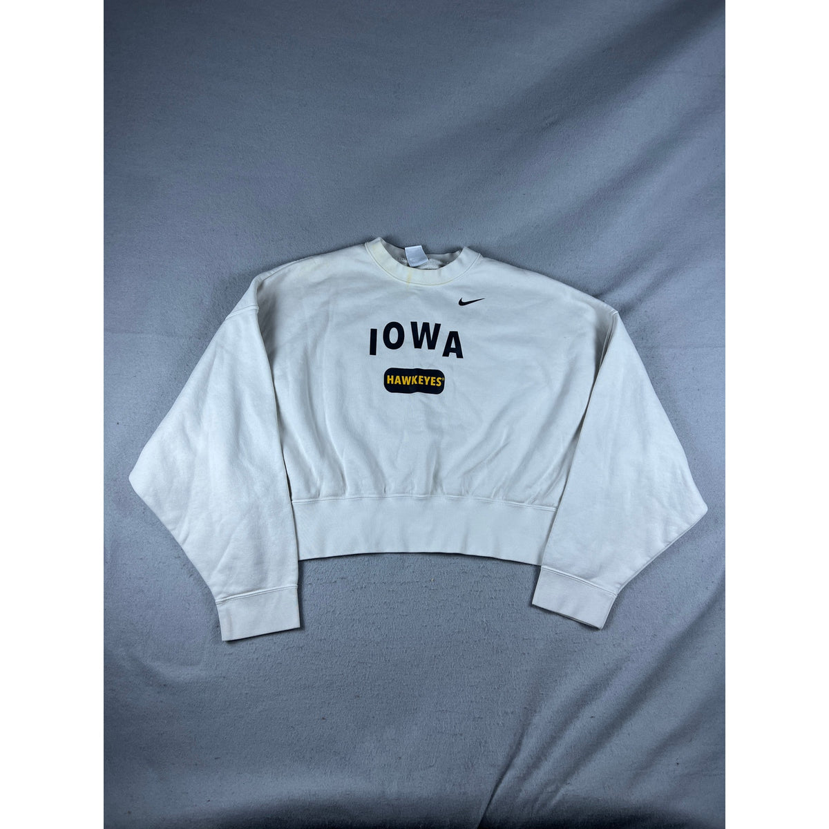 Iowa Hawkeyes Cropped Sweatshirt Womens - M