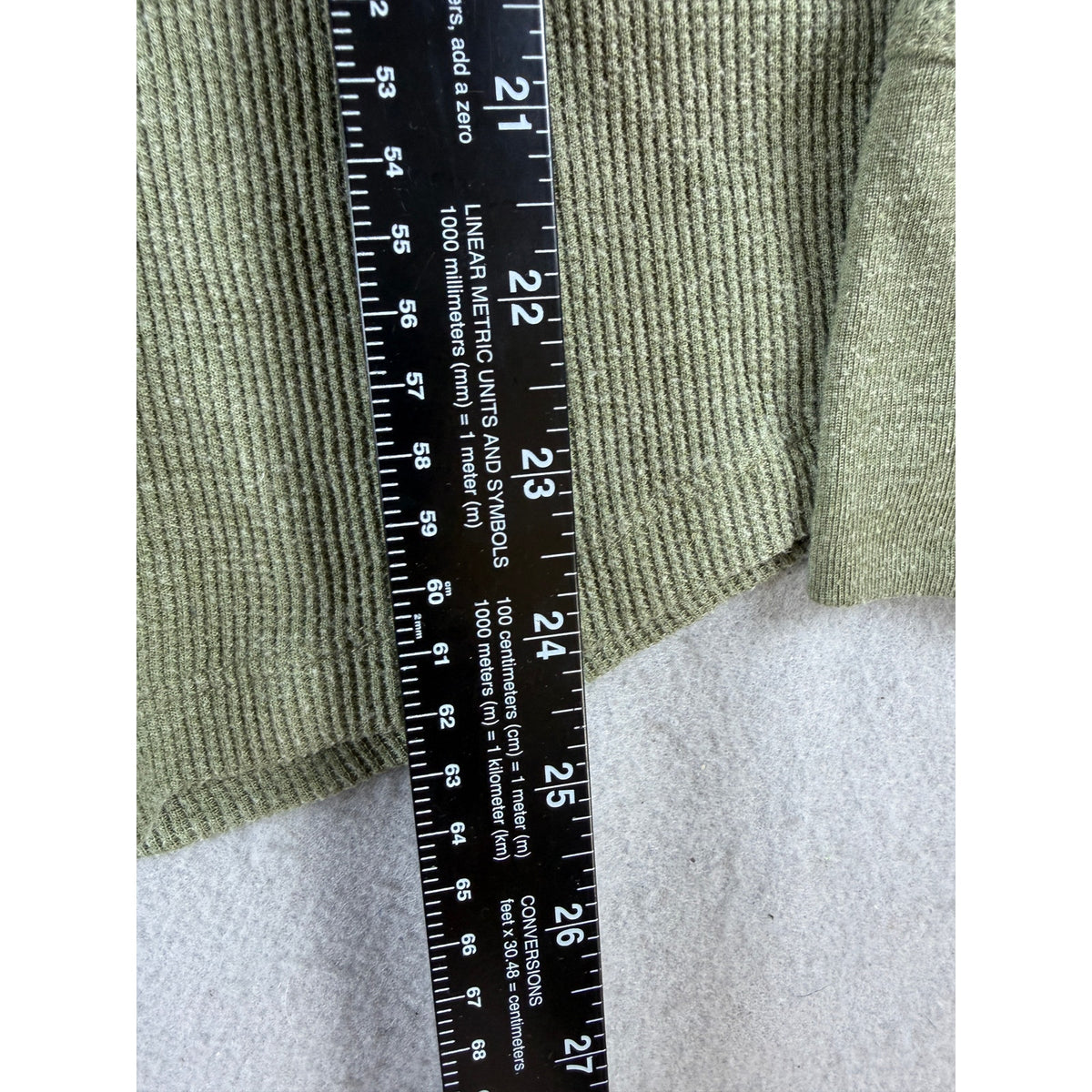 Time and Tru Thermal Waffle Knit Top Womens - L