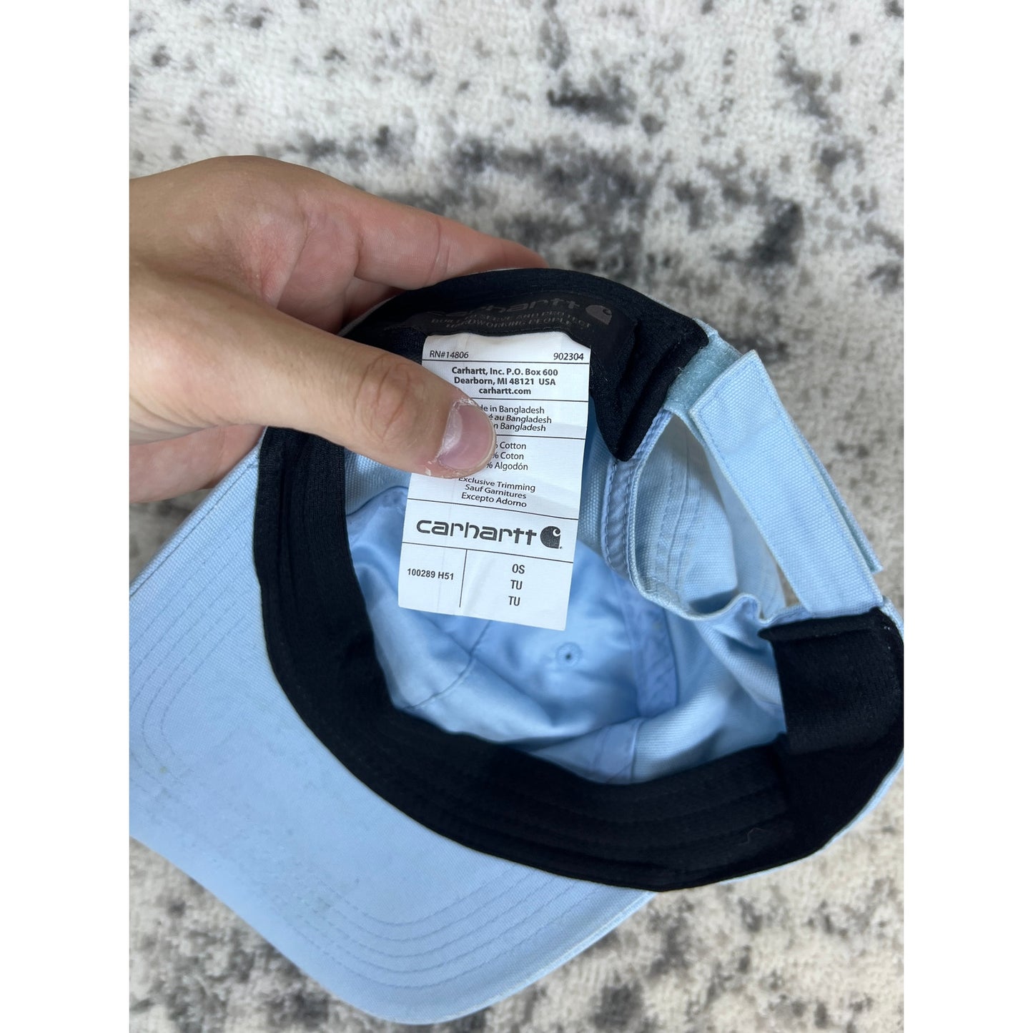 Carhartt Light Blue Canvas Hat